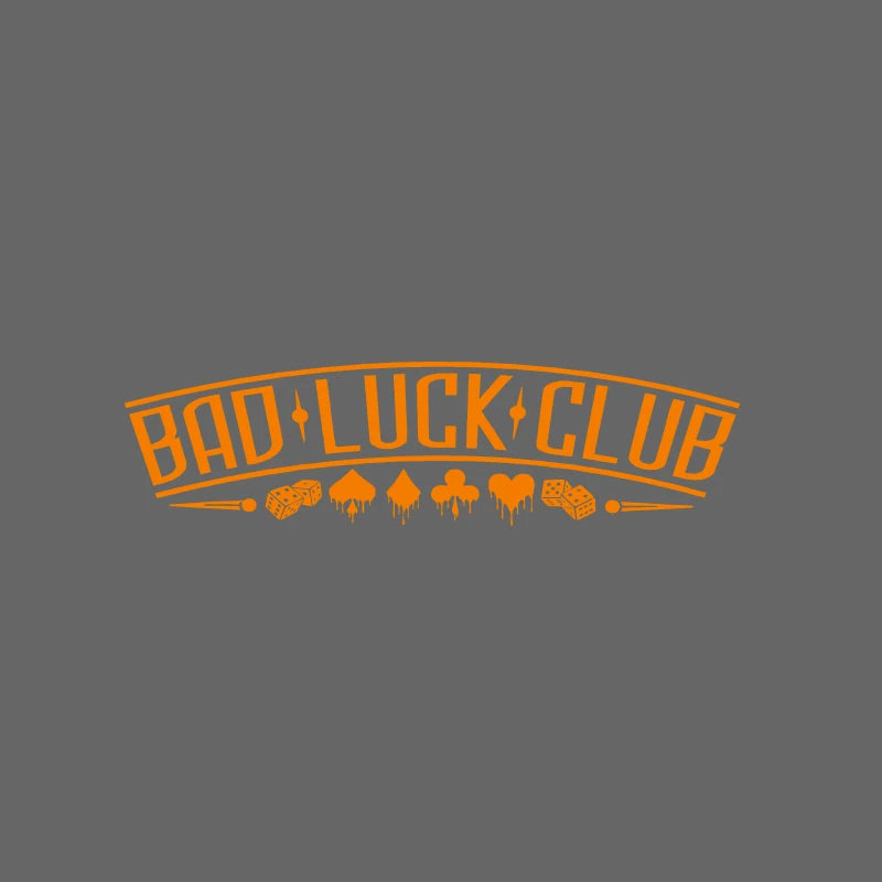 JDM Rear Window Car Decal Windshield Sticker Banner Rocker Side Back Window Bad Luck Club Suits Dice Poor Choices