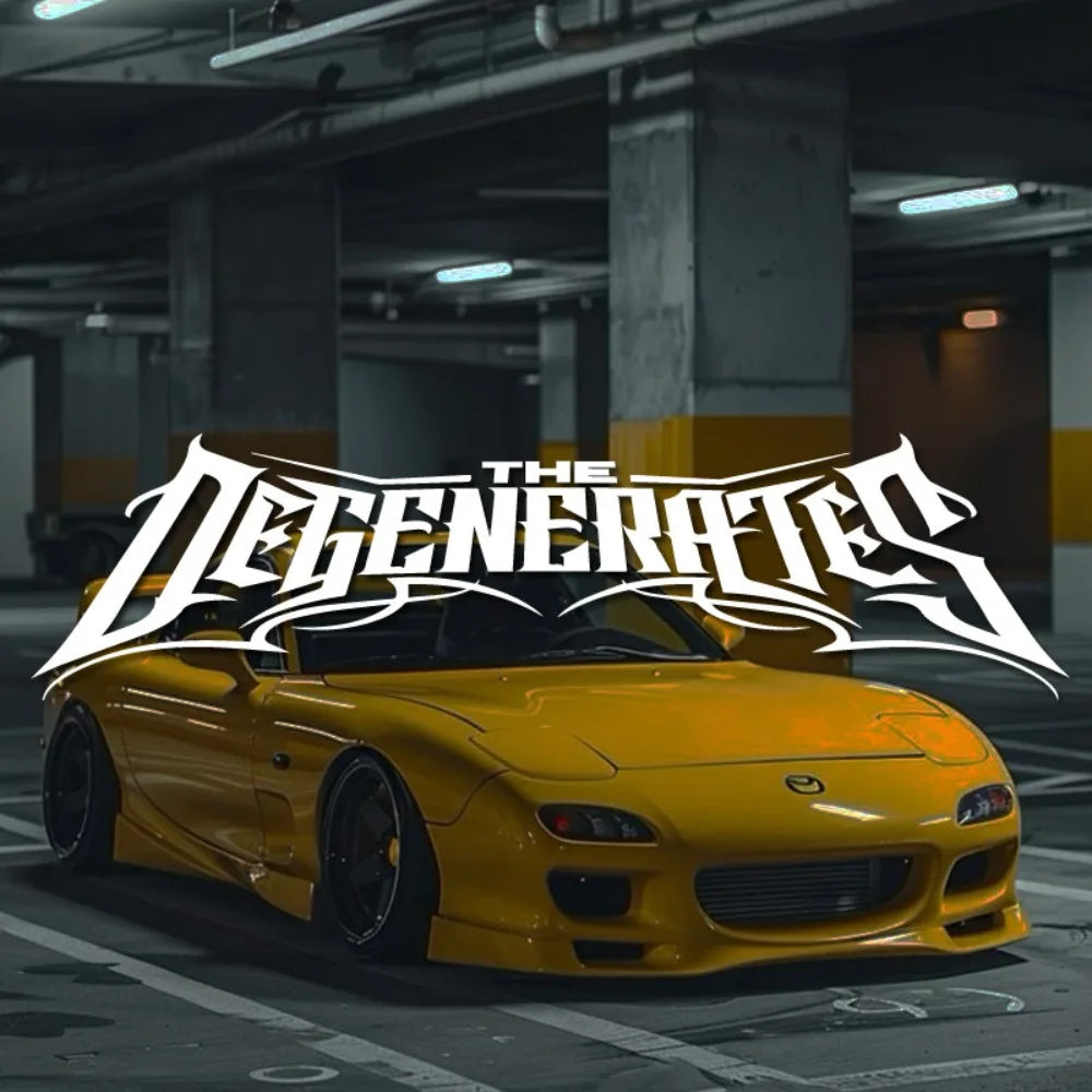 1pc THE DEGENERATES JDM Sport Decor Windshield Banner Decal Waterproof Vinyl Sticker for Car Truck Front Windshield Auto Body