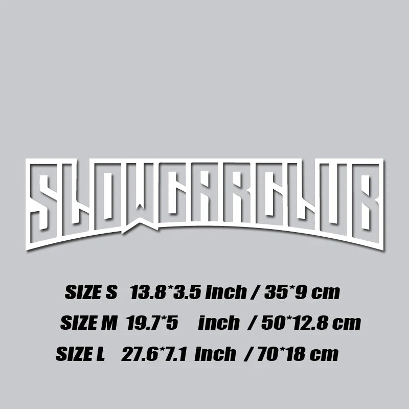 JDM decal"SLOW CAR CLUB",creative&fashion high quality sticker for cars trucks !For a Unique look
