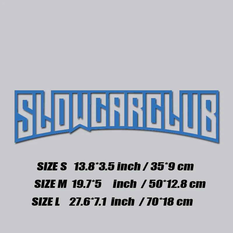 JDM decal"SLOW CAR CLUB",creative&fashion high quality sticker for cars trucks !For a Unique look