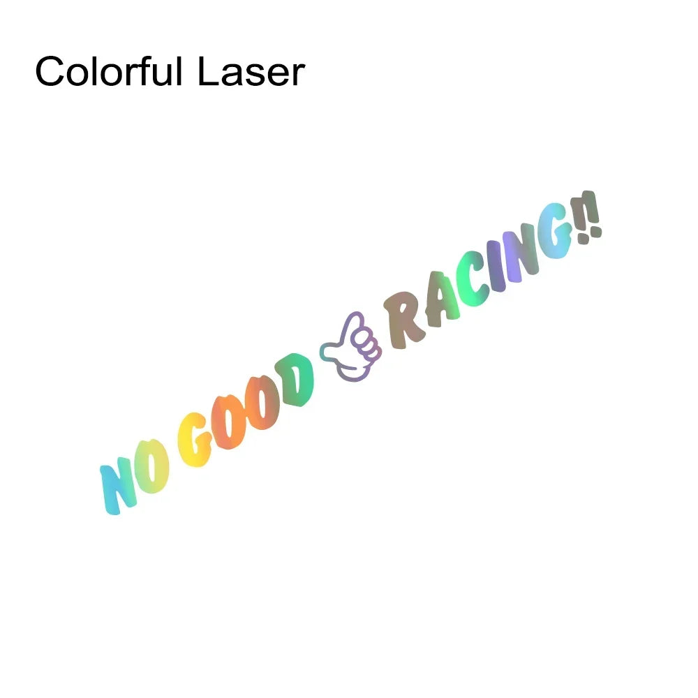 JDM Creative No Good Racing Graphics Decor Sticker Car Windshield Window Decal For Audi BMW Toyota Volkswagen Honda Nissan BYD