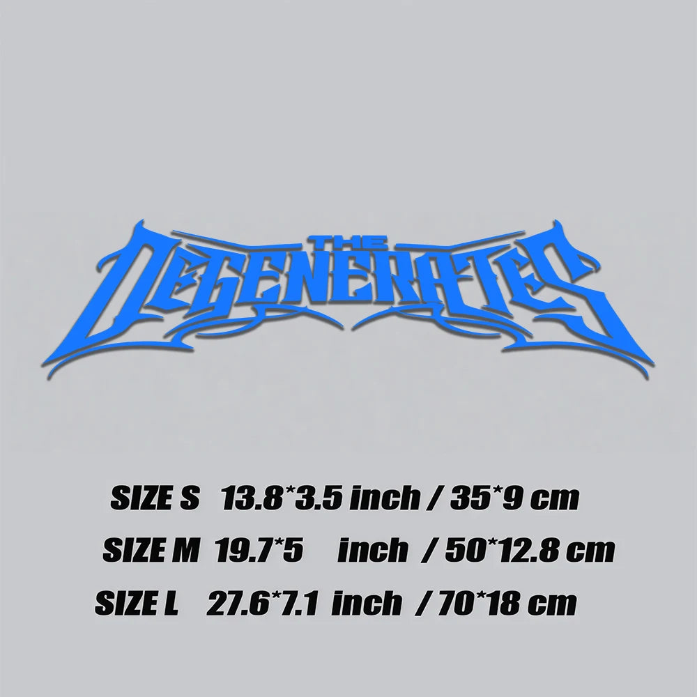 1pc THE DEGENERATES JDM Sport Decor Windshield Banner Decal Waterproof Vinyl Sticker for Car Truck Front Windshield Auto Body
