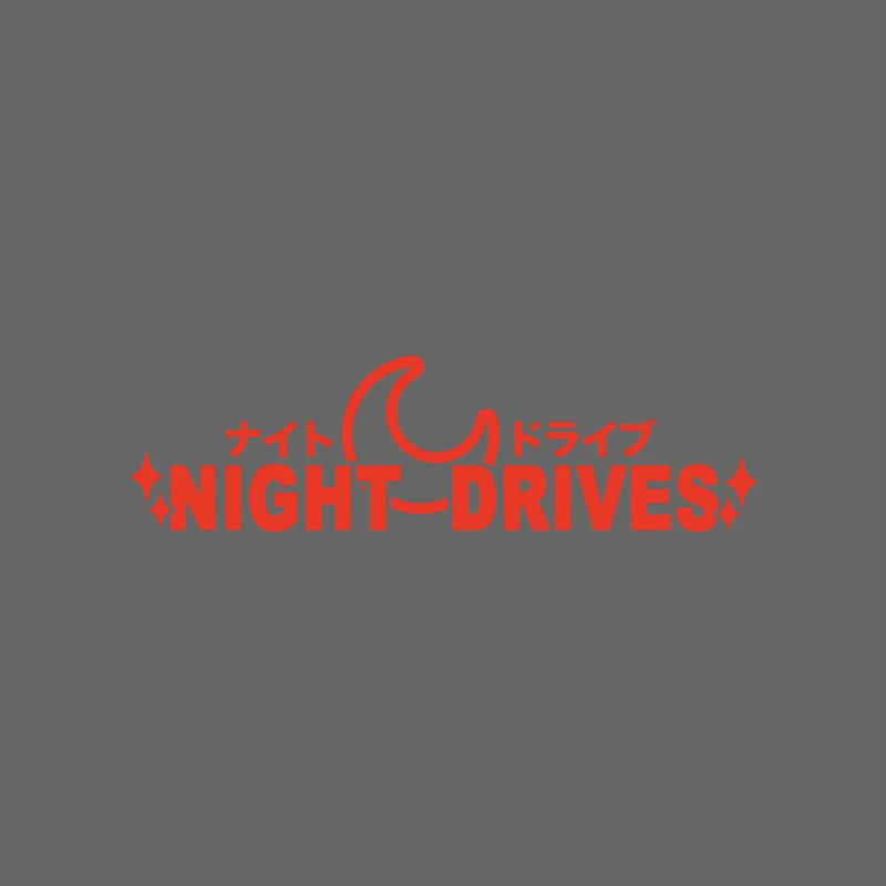 NIGHT DRIVES JDM windshield side window body modification personality pull flower waterproof car sticker motorcycle  car sticker