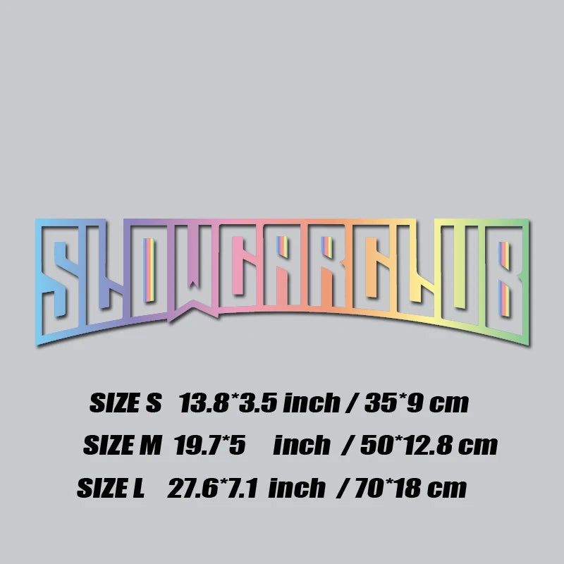 JDM decal"SLOW CAR CLUB",creative&fashion high quality sticker for cars trucks !For a Unique look