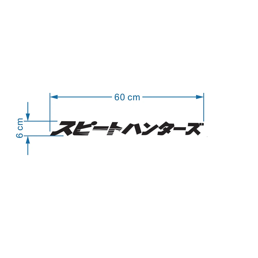 Car Motorcycle Styling Decals Reflective Stickers JDM for Auto Front Windshield Street Racing Rear Windscreen Door Style Decals