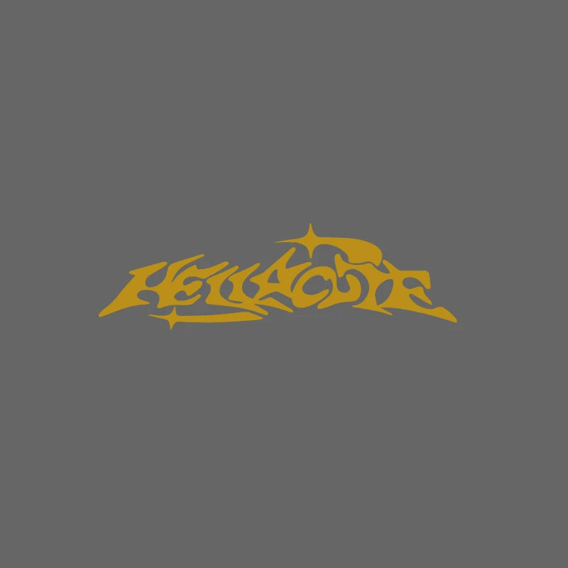 Hellacute Banner JDM Rear Window Car Decal Windshield Sticker Banner Rocker Side Back Window Car and Motorcycle Stickers