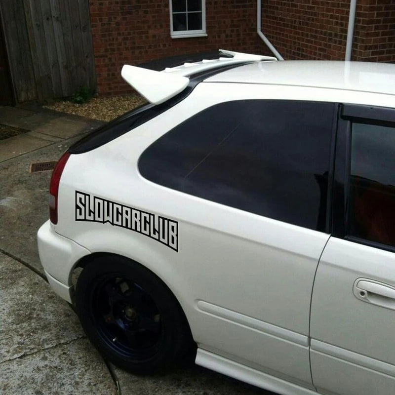JDM decal"SLOW CAR CLUB",creative&fashion high quality sticker for cars trucks !For a Unique look