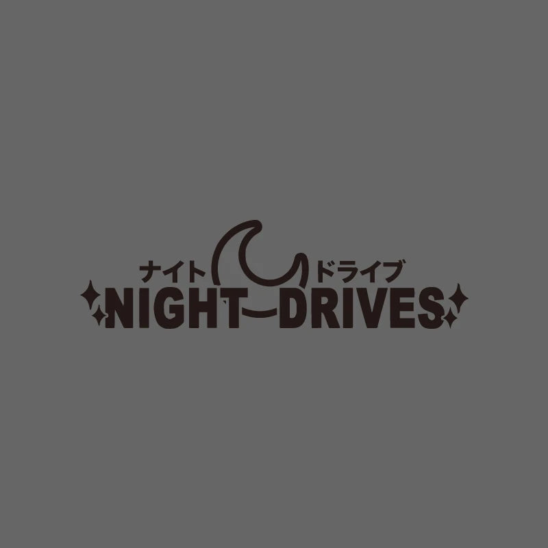 NIGHT DRIVES JDM windshield side window body modification personality pull flower waterproof car sticker motorcycle  car sticker