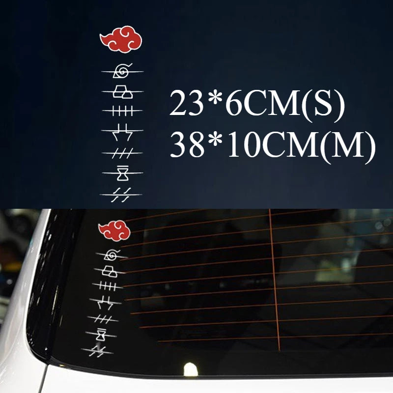 1PC JDM Anime Car Stickers Waterproof Auto Door Body Window Rear Windshield Vinyl Decals Sunscreen Vehicle Decoration