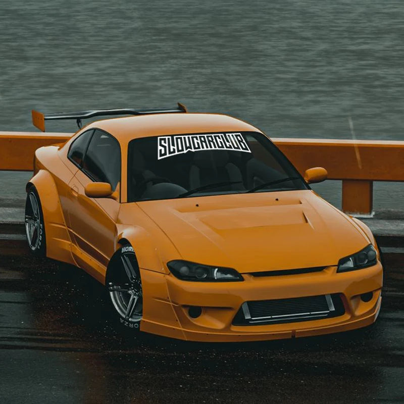 JDM decal"SLOW CAR CLUB",creative&fashion high quality sticker for cars trucks !For a Unique look