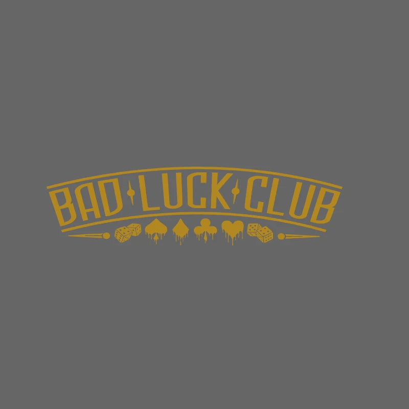 JDM Rear Window Car Decal Windshield Sticker Banner Rocker Side Back Window Bad Luck Club Suits Dice Poor Choices