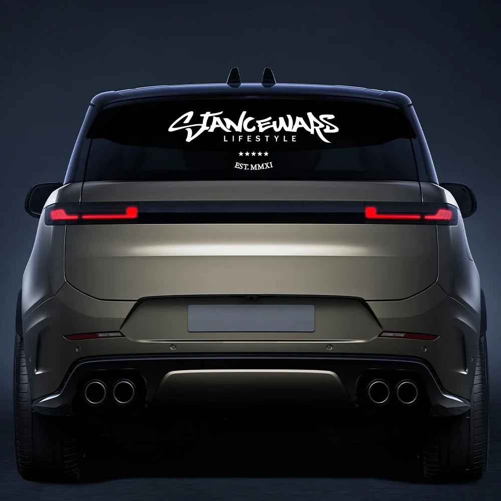 Stancewars JDM Car Windshield Stickers Banner Vinyl Waterproof Automobiles Windscreen Decoration Decals Trim Styling Accessories