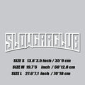 JDM decal"SLOW CAR CLUB",creative&fashion high quality sticker for cars trucks !For a Unique look