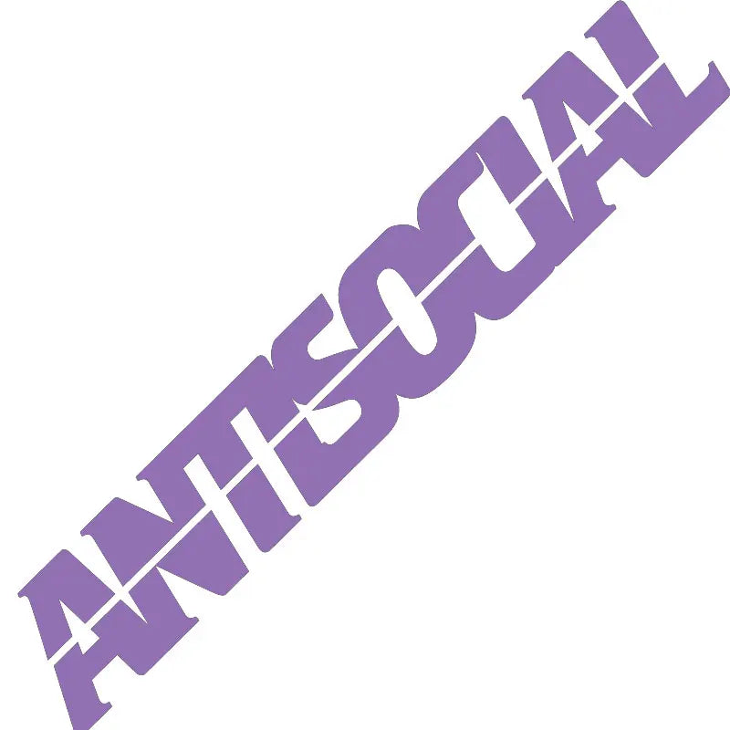 Antisocial Car Sticker Windshield Banner Night Run JDM Sport Competition Style Waterproof Sunscreen Decorative Vinyl Decals