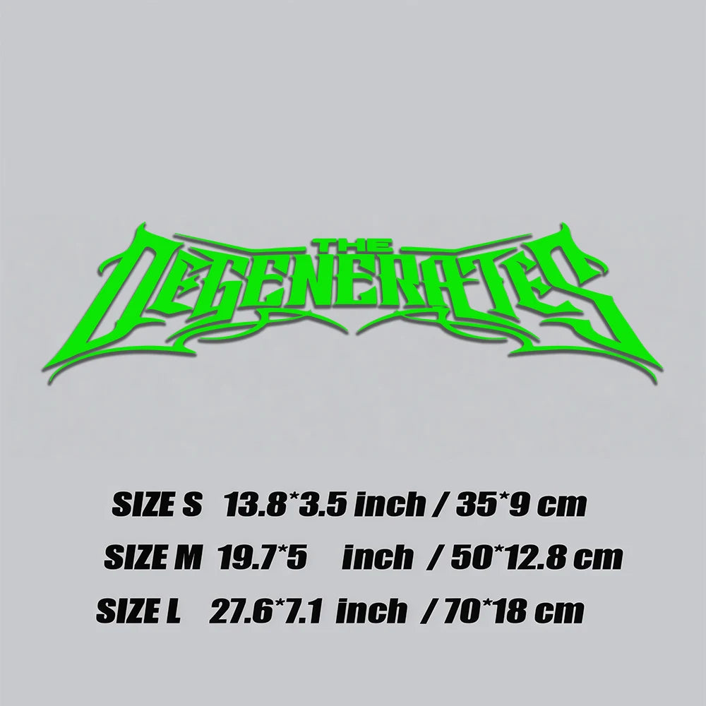 1pc THE DEGENERATES JDM Sport Decor Windshield Banner Decal Waterproof Vinyl Sticker for Car Truck Front Windshield Auto Body