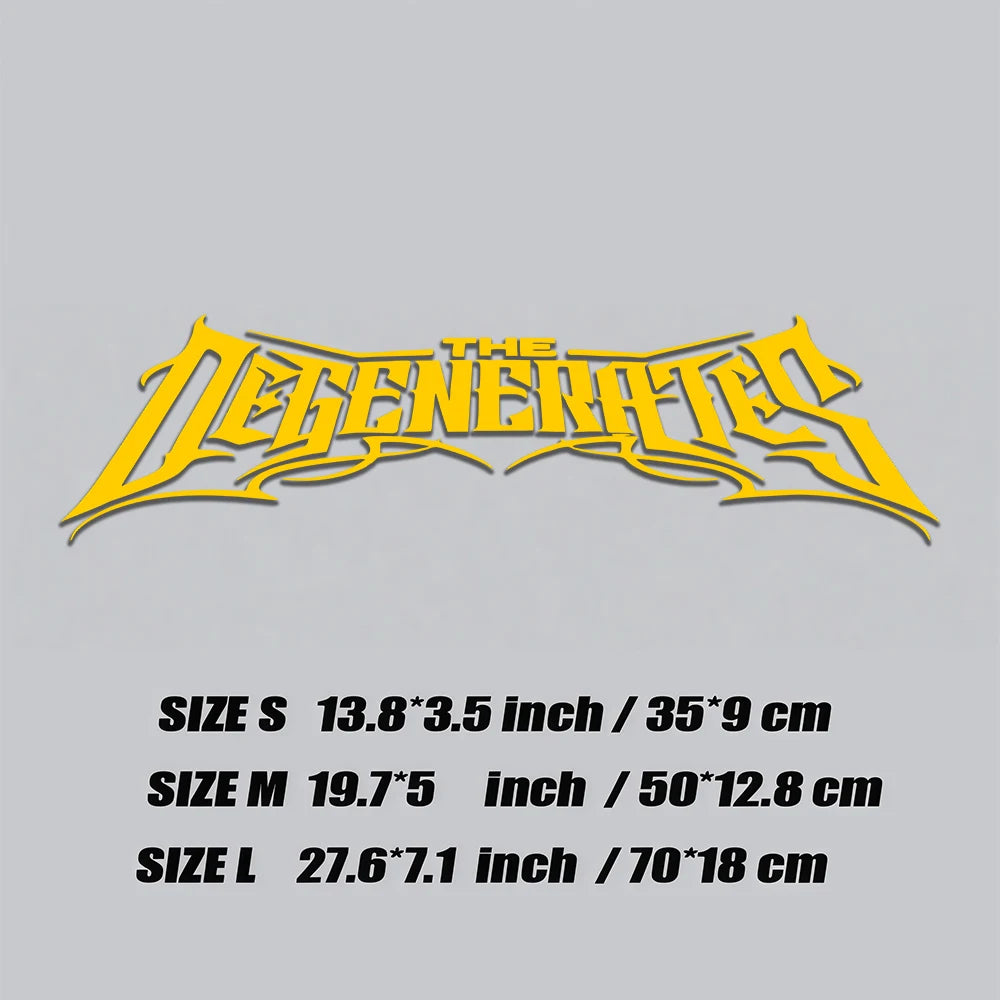 1pc THE DEGENERATES JDM Sport Decor Windshield Banner Decal Waterproof Vinyl Sticker for Car Truck Front Windshield Auto Body
