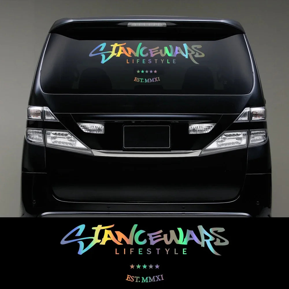 Stancewars JDM Car Windshield Stickers Banner Vinyl Waterproof Automobiles Windscreen Decoration Decals Trim Styling Accessories