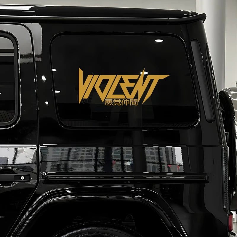 "VIOLENT" decal,JDM style stickers,creative&fashion decal with high quality for car trucks motorcycles&laptops!For a Unique look