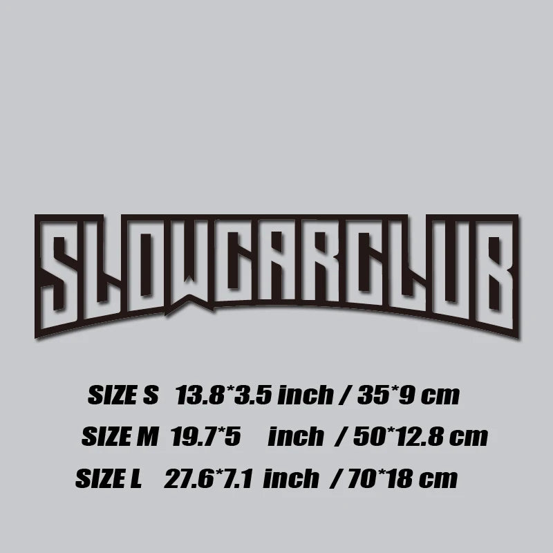 JDM decal"SLOW CAR CLUB",creative&fashion high quality sticker for cars trucks !For a Unique look