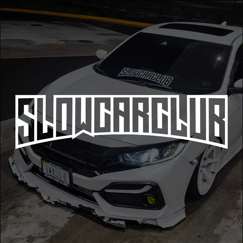 JDM decal"SLOW CAR CLUB",creative&fashion high quality sticker for cars trucks !For a Unique look