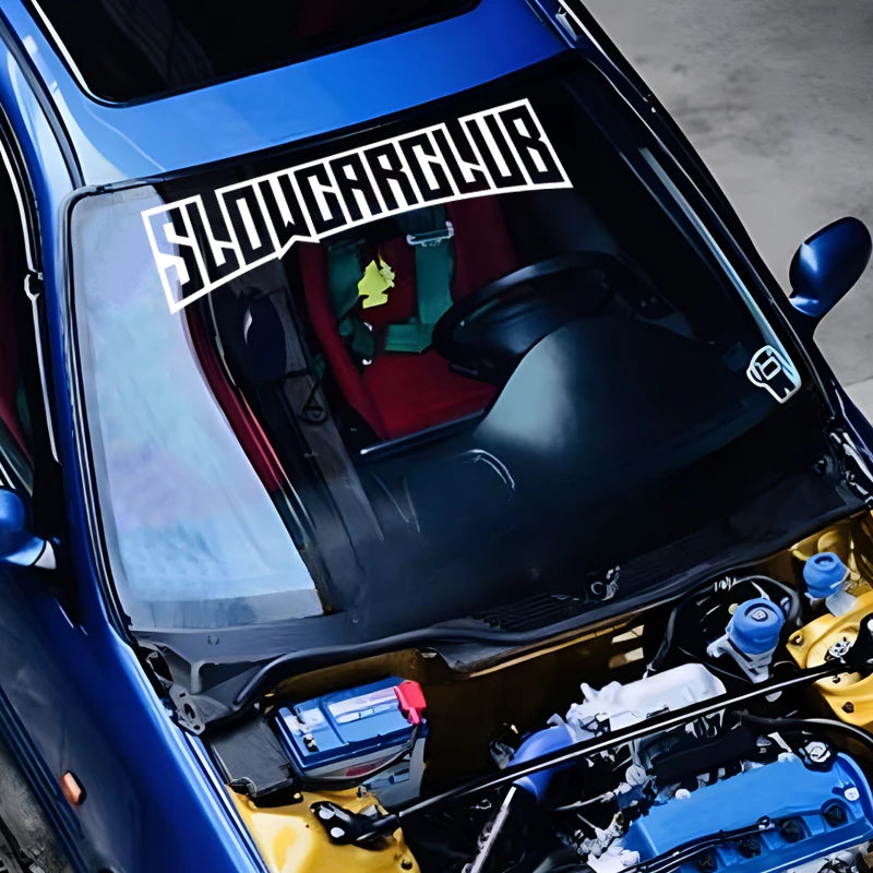 JDM decal"SLOW CAR CLUB",creative&fashion high quality sticker for cars trucks !For a Unique look