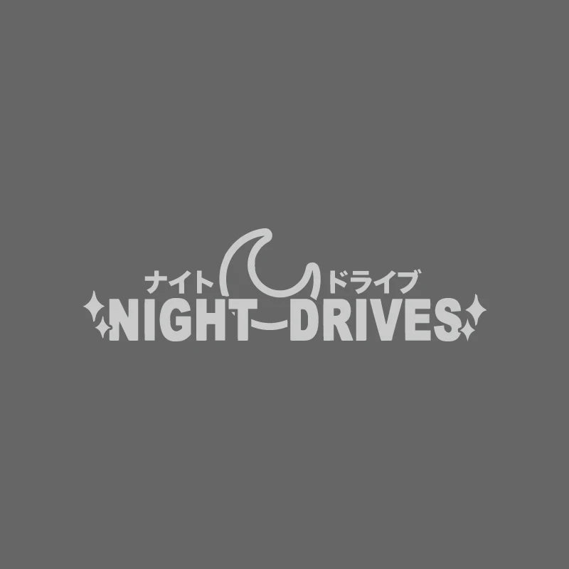 NIGHT DRIVES JDM windshield side window body modification personality pull flower waterproof car sticker motorcycle  car sticker