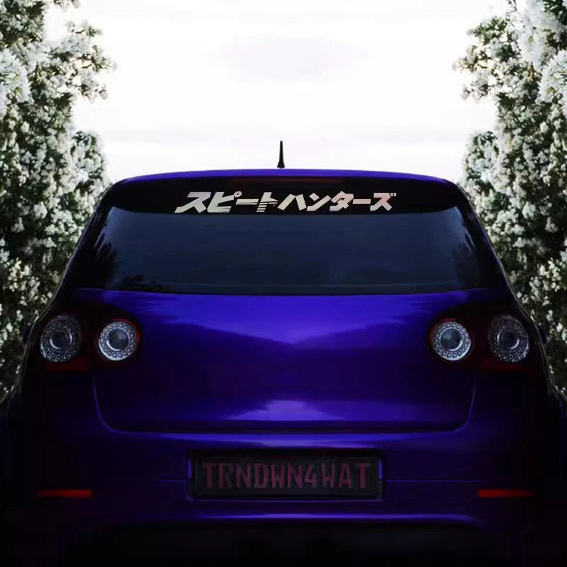 Car Motorcycle Styling Decals Reflective Stickers JDM for Auto Front Windshield Street Racing Rear Windscreen Door Style Decals