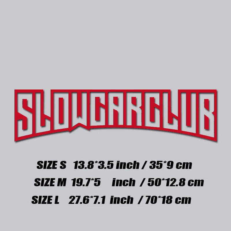 JDM decal"SLOW CAR CLUB",creative&fashion high quality sticker for cars trucks !For a Unique look