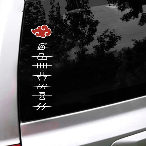 1PC JDM Anime Car Stickers Waterproof Auto Door Body Window Rear Windshield Vinyl Decals Sunscreen Vehicle Decoration