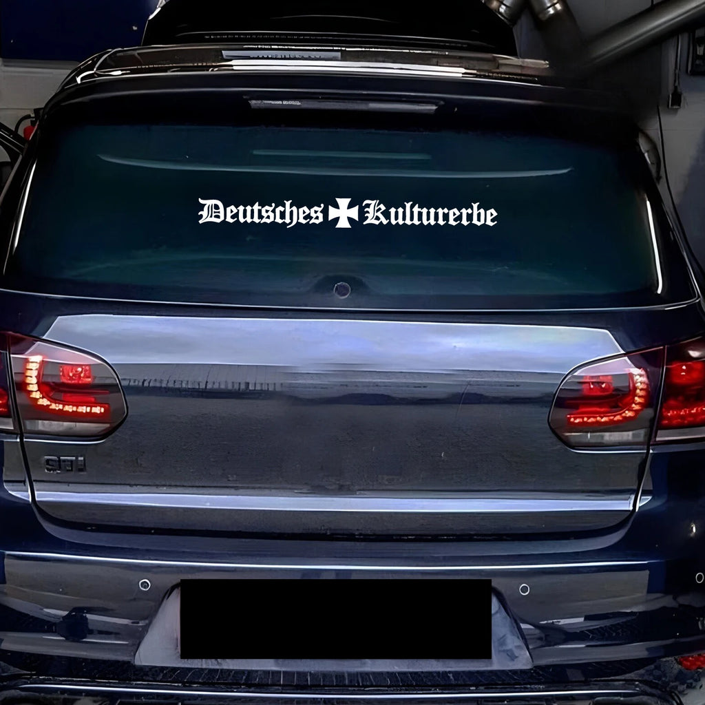 German culture car modification stickers, decorative car windows and rear windows, fun waterproof stickers