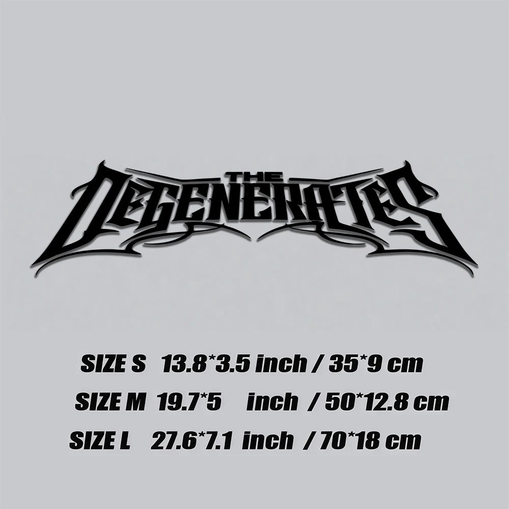 1pc THE DEGENERATES JDM Sport Decor Windshield Banner Decal Waterproof Vinyl Sticker for Car Truck Front Windshield Auto Body