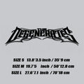 1pc THE DEGENERATES JDM Sport Decor Windshield Banner Decal Waterproof Vinyl Sticker for Car Truck Front Windshield Auto Body