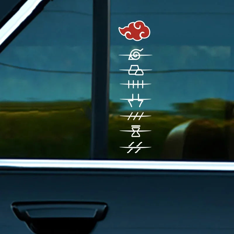 1PC JDM Anime Car Stickers Waterproof Auto Door Body Window Rear Windshield Vinyl Decals Sunscreen Vehicle Decoration