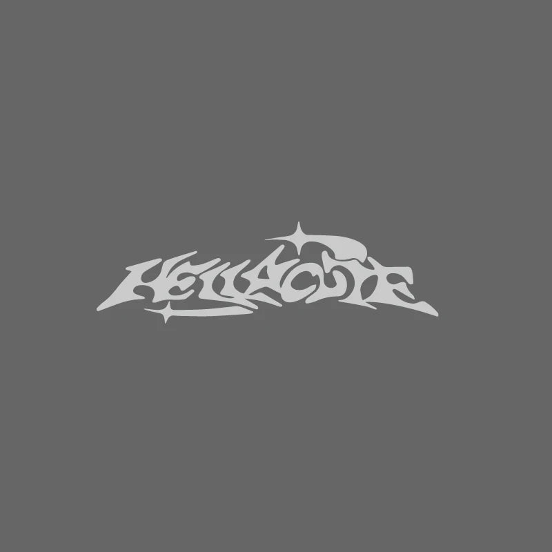Hellacute Banner JDM Rear Window Car Decal Windshield Sticker Banner Rocker Side Back Window Car and Motorcycle Stickers
