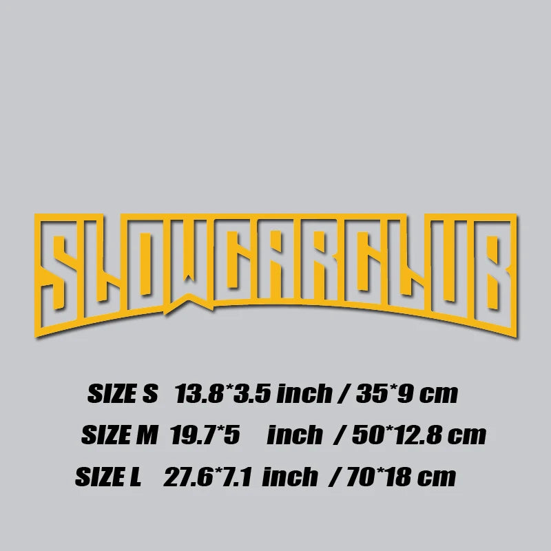 JDM decal"SLOW CAR CLUB",creative&fashion high quality sticker for cars trucks !For a Unique look